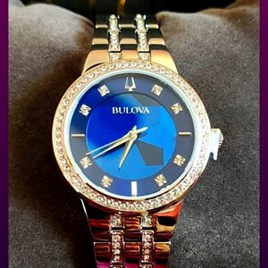 Bulova Phantom Quartz Watch 32.5mm Women's Watch - Silver-Tone Case, Bracelet &